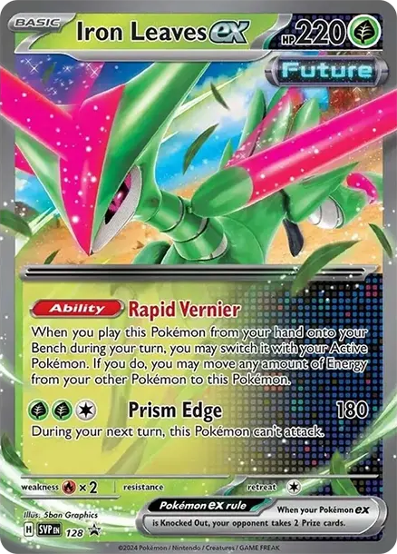 鐵斑葉 [SVP 128] — PTCG 寶可夢卡牌圖片｜呼卡 Huca